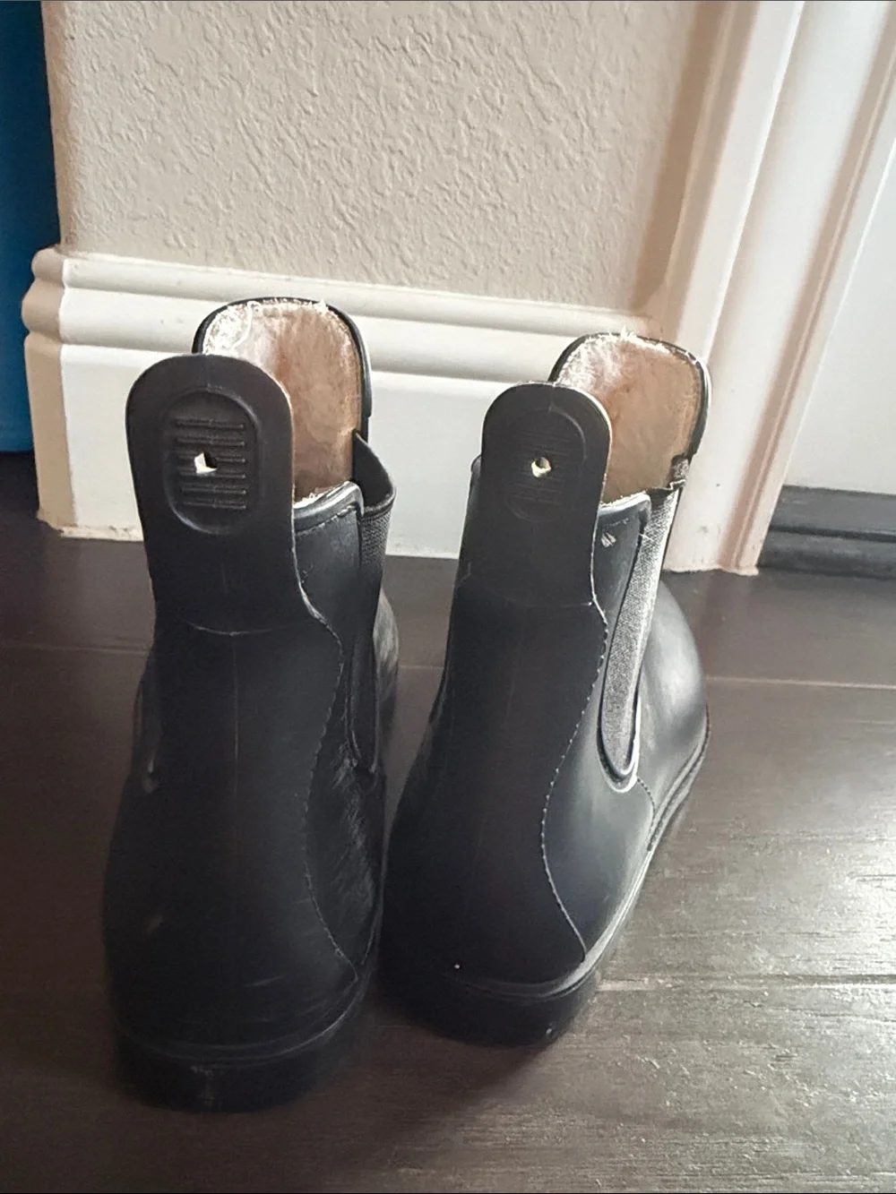 Black Chelsea Rain Boots for women